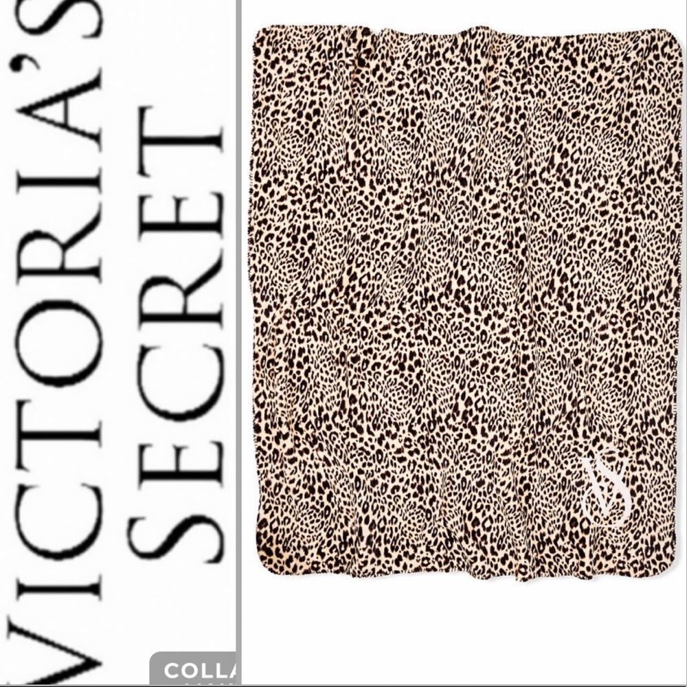 VICTORIA'S SECRET Leopard Print Cozy Blanket